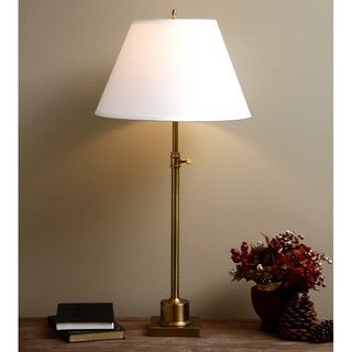 Brass Large Library Table Lamp