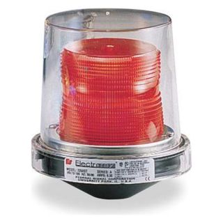 Federal Signal 225XL 024R Hazardous Warning Light, LED, Red, 24VAC/DC