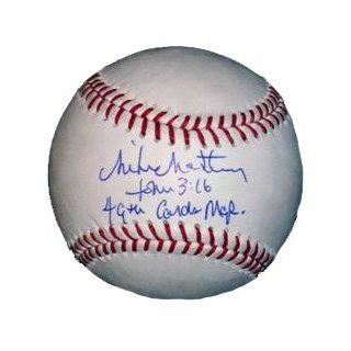 Mike Matheny autographed signed MLB baseball with 49th