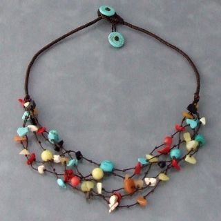 Handmade Multi gemstone Layers Necklace (Thailand) Today $21.99 4.8