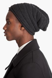 KRISVANASSCHE Grey Wool Knit Hat for men