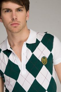 Dolce & Gabbana D&g Pieced Argyle Polo Shirt for men