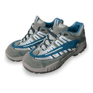 Approved Vendor 1VT56 Athletic Work Shoes, Stl, Mn, 8 1/2, Gry, 1PR