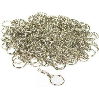 144 Key Chain Wallet Parts Nickel Plated Craft Findings