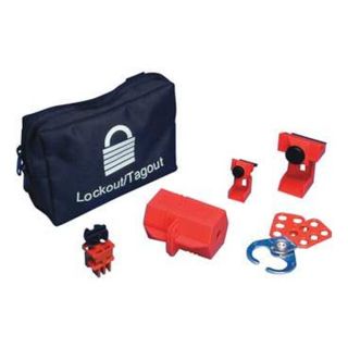 Brady 95550 Portable Lockout Kit, Filled, Electrical, 6