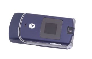 Motorola Cosmic Blue GSM Quadband RAZR V3 Cell Phone