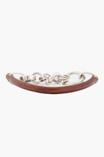 Maison Martin Margiela Silver Half Wrap Bracelet for men