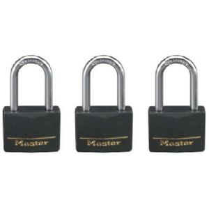 Master Lock Co 141TRILF 3PK 1 9/16"BRS Padlock