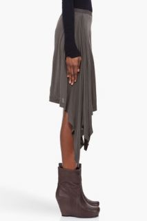 Rick Owens Dark Dust Angled Skirt for women