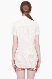 Thakoon Cream Cape Back Shirt for women