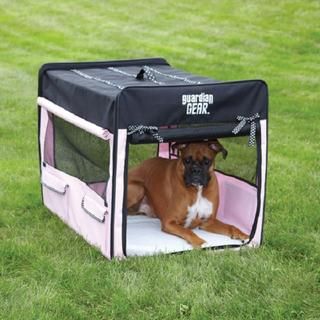 Guardian Gear XL Pink Polka Dot Collapsible Crate