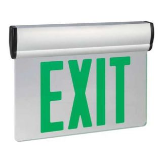 Lumapro 6CGL4 Exit Sign w/ Battery Back Up, 0.6W, Green