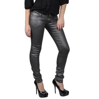 Hailey Jeans Co. Juniors Metallic Stretch Skinny Jeans