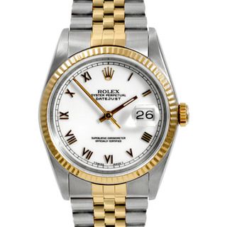 Pre owned Rolex Mens Two tone Steel Datejust Watch