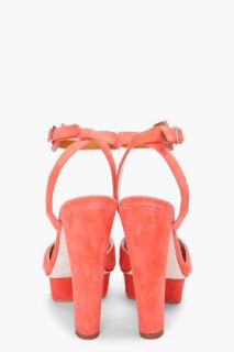 CARVEN Coral Suede Heels for women