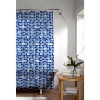 Tiles Extra Long Peva Shower Curtain
