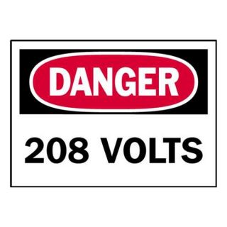 Brady 86059 Danger Label, Electrical Hazard, PK 5