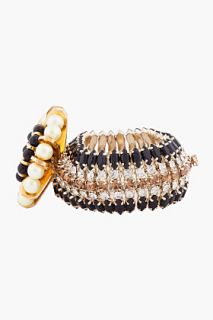Marni Gold Swarovski Crystal Flower Bracelet for women