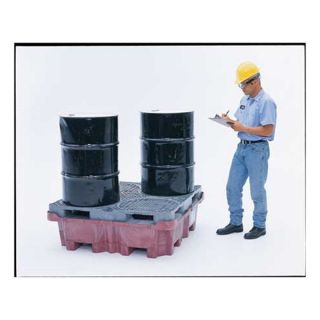 Approved Vendor 4LNU5 Drum Spill Cntnmnt Pallet, 4 Drum, 6.5k lb