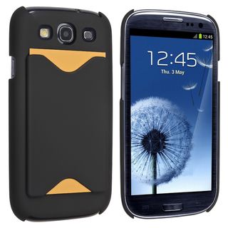 BasAcc Black Snap on Rubber Coated Case for Samsung© Galaxy SIII / S3