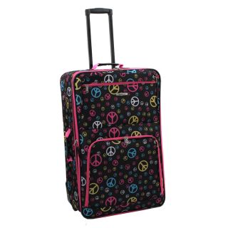 Rockland Peace Sign 28 inch Expandable Rolling Upright Luggage Today