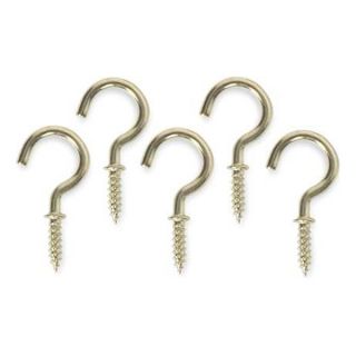 Battalion 1WBH9 Cup, Type Hook, Brass, Length 3/4 In, PK 20