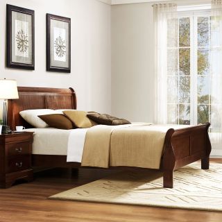 Milford Louis Phillip Warm Brown Queen size Sleigh Bed Today $427.99