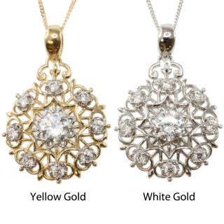 14k Gold and Cubic Zirconia Necklace Today $188.99