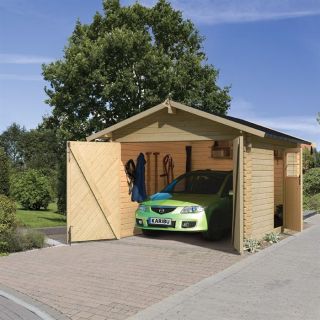 Garage en pin 297 x 447 x 270 cm   Achat / Vente GARAGE   CARPORT